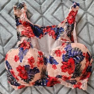 PINK Victoria Secret lace bralette, Small, pink